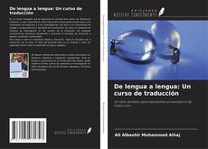 Buchcover von De lengua a lengua: Un curso de traducción