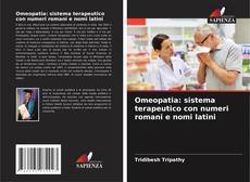 Обложка Omeopatia: sistema terapeutico con numeri romani e nomi latini