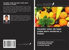 Portada del libro de Secador solar de bajo coste para verduras y frutas