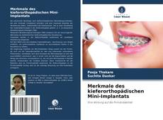 Buchcover von Merkmale des kieferorthopädischen Mini-Implantats