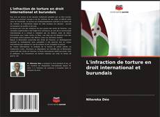 Portada del libro de L'infraction de torture en droit international et burundais