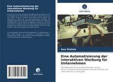 Buchcover von Eine Automatisierung der interaktiven Werbung für Unternehmen