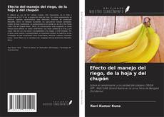 Bookcover of Efecto del manejo del riego, de la hoja y del chupón