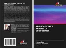 Buchcover von APPLICAZIONE E ANALISI DEI GEOPOLIMERI