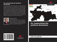 Buchcover von On researching the political dimension