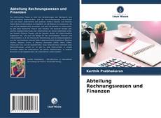 Buchcover von Abteilung Rechnungswesen und Finanzen