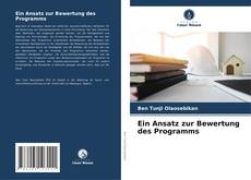 Bookcover of Ein Ansatz zur Bewertung des Programms