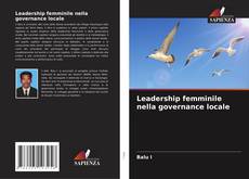 Leadership femminile nella governance locale kitap kapağı