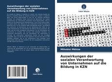 Buchcover von Auswirkungen der sozialen Verantwortung von Unternehmen auf die Bildung in KZN