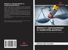 Portada del libro de Women's representation in leadership positions