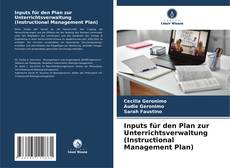Inputs für den Plan zur Unterrichtsverwaltung (Instructional Management Plan) kitap kapağı