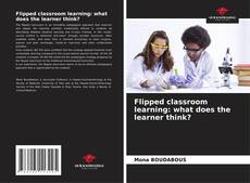Flipped classroom learning: what does the learner think? kitap kapağı