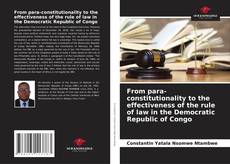 Обложка From para-constitutionality to the effectiveness of the rule of law in the Democratic Republic of Congo