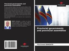 Buchcover von Provincial governments and provincial assemblies