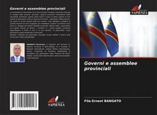 Copertina di Governi e assemblee provinciali