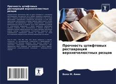 Bookcover of Прочность штифтовых реставраций верхнечелюстных резцов