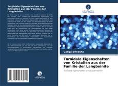 Toroidale Eigenschaften von Kristallen aus der Familie der Langbeinite kitap kapağı