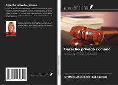 Bookcover of Derecho privado romano
