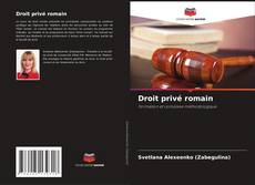 Bookcover of Droit privé romain