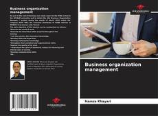 Capa do livro de Business organization management 