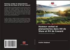 Capa do livro de Humour verbal et plaisanteries dans HH de Shaw et RV de Coward 