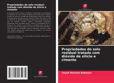 Capa do livro de Propriedades do solo residual tratado com dióxido de silício e cimento 