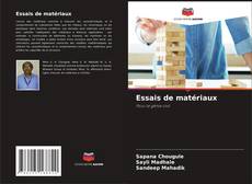 Обложка Essais de matériaux
