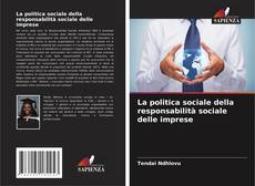 Buchcover von La politica sociale della responsabilità sociale delle imprese