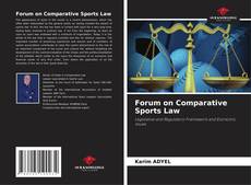 Portada del libro de Forum on Comparative Sports Law