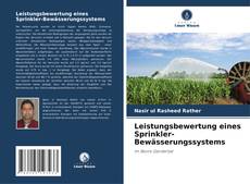 Buchcover von Leistungsbewertung eines Sprinkler-Bewässerungssystems