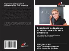 Buchcover von Esperienza pedagogica di educazione alla voce articolata