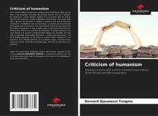 Bookcover of Criticism of humanism