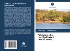 Buchcover von Faktoren, die Nachhaltigkeit beeinflussen