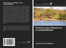 Bookcover of Factores que influyen en la sostenibilidad