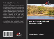 Buchcover von Fattori che influenzano la sostenibilità