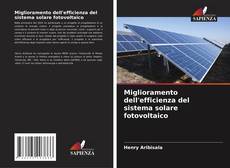 Portada del libro de Miglioramento dell'efficienza del sistema solare fotovoltaico