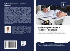 Capa do livro de Субконтрактация в частном секторе 