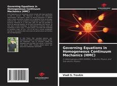 Capa do livro de Governing Equations in Homogeneous Continuum Mechanics (HMC) 