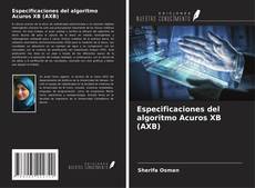Capa do livro de Especificaciones del algoritmo Acuros XB (AXB) 