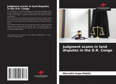 Portada del libro de Judgment scams in land disputes in the D.R. Congo