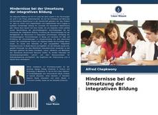 Capa do livro de Hindernisse bei der Umsetzung der integrativen Bildung 