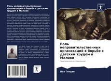 Capa do livro de Роль неправительственных организаций в борьбе с детским трудом в Малави 