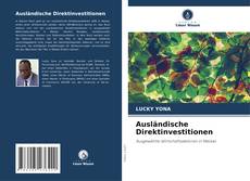 Ausländische Direktinvestitionen kitap kapağı