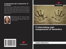 Capa do livro de 5 interesting sign components of semiotics 