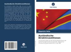 Capa do livro de Ausländische Direktinvestitionen 