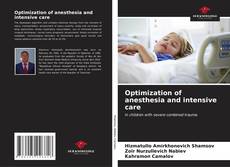 Bookcover of Optimization of anesthesia and intensive care