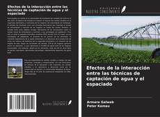 Capa do livro de Efectos de la interacción entre las técnicas de captación de agua y el espaciado 