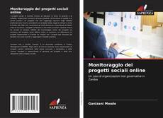 Capa do livro de Monitoraggio dei progetti sociali online 