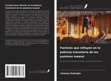 Buchcover von Factores que influyen en la pobreza transitoria de los pastores maasai