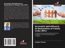 Un'analisi dell'efficacia di Restoration of Family Links (RFL) kitap kapağı